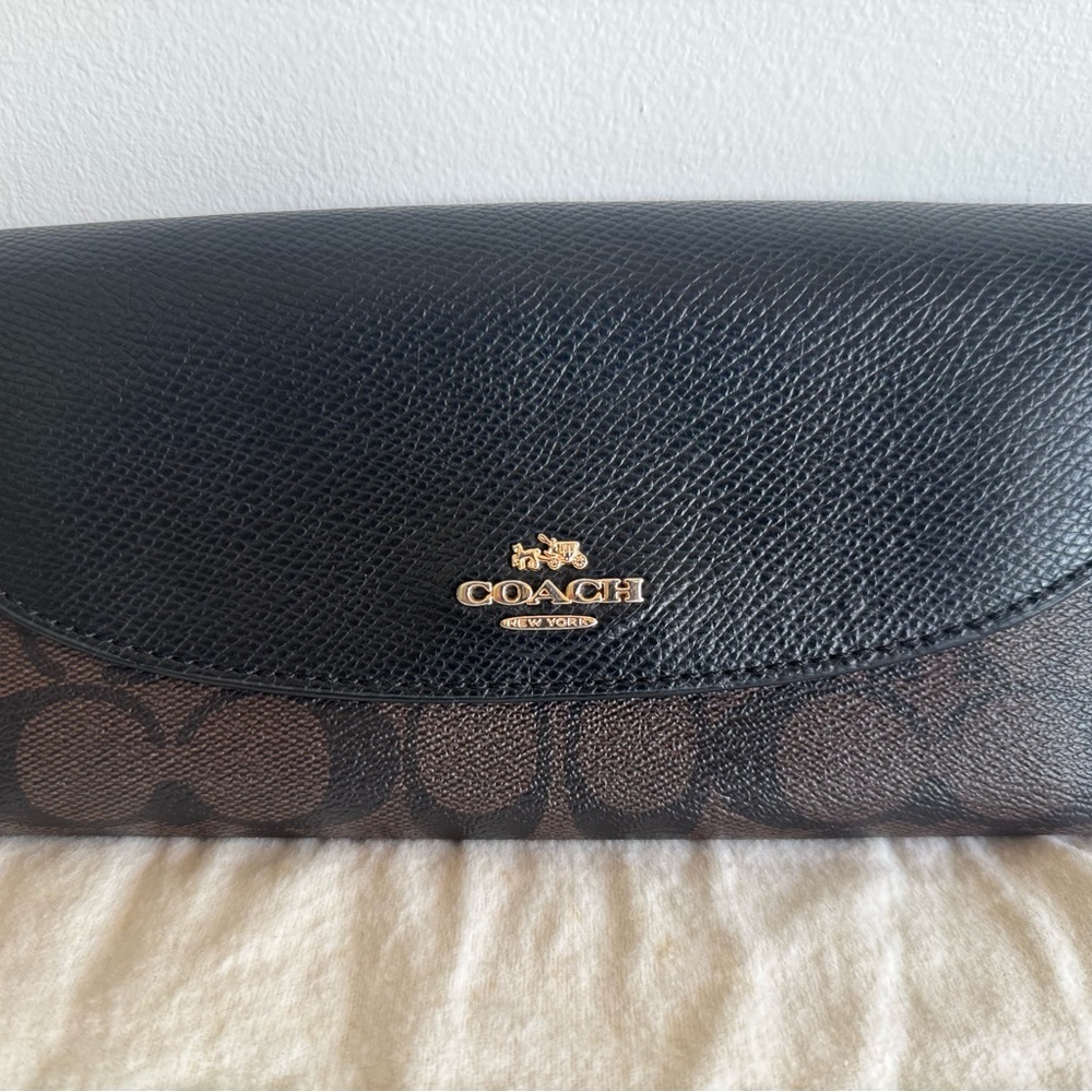 Coach Black and Brown Clutch